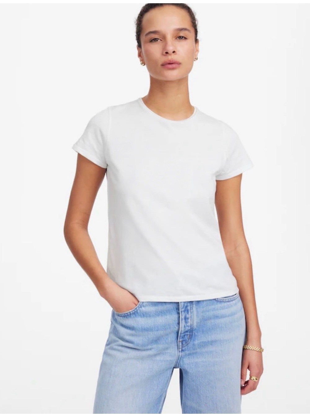 NWT Madewell Essential Slim Fit Tee Shirt- Medium